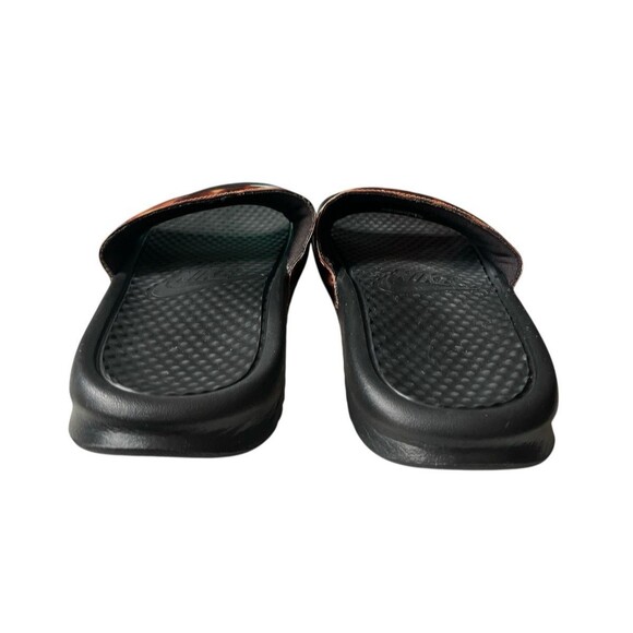 Nike Benassi Women's Tortoise Shell Slide Sandals Black Brown Size 11 - Picture 4 of 6